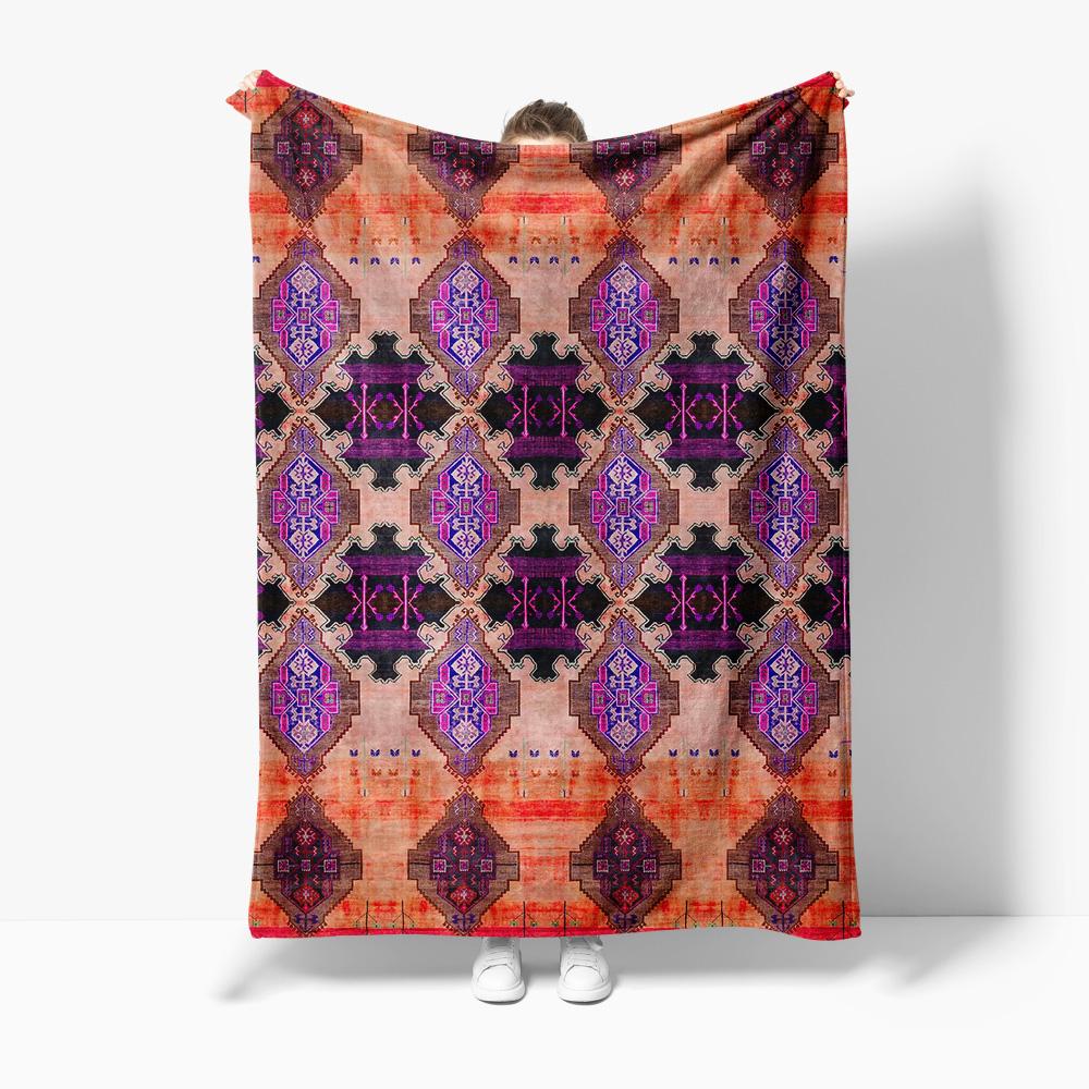 Bohemian Kilim Tribal Pattern Rug Blanket Decorative Bed Throw Sofa Cover Cushion Home Decor 130x150cm
