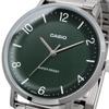 CASIO MTP-VT03D-3B quartz men's watch deep green metal band overseas model
