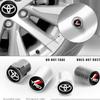 4Pcs Matt Car Wheel Tire Valve Caps for Toyota TRD RAV4 Corolla Camry Frontier Supra C-HR Tacoma PradoCorolla CHR Accessorie
