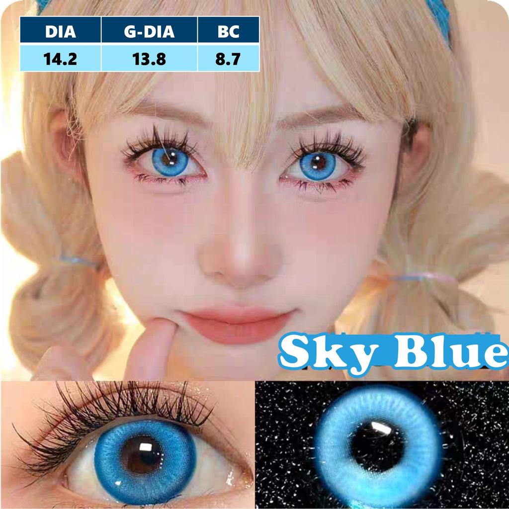 Color Contact Lenses for Eyes Beauty Pupils 1 Pair Anime Cosplay Lenses Red Eye Party Lenses Halloween Lens