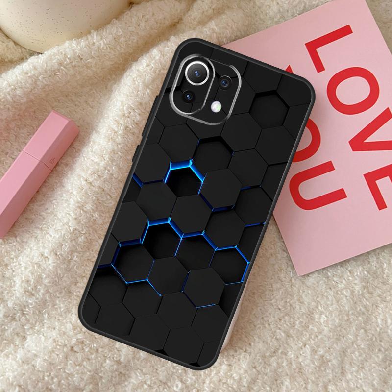 

3D Шестиугольный Чехол для Lights для Xiaomi 14 15 Ultra 15T 14T 13T Pro 17 Pro Max POCO X7 Pro X3 X5 X6 F5 F6 F7 Чехол Xiaomi 17