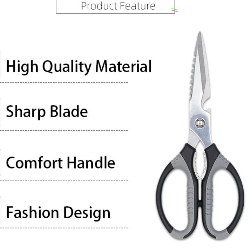 Acciaio Inossidabile Verdure Osso Barbecue Clip Domestico Multi Forbici da Cucina con Apribottiglie Schiaccianoci Squama Pesce