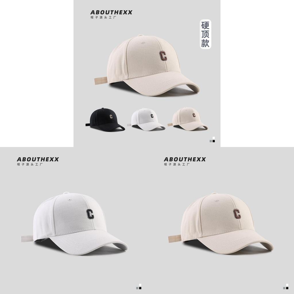 Classic Letter Embroidered Baseball Cap For Women Men Sun Protection Adjustable Fit