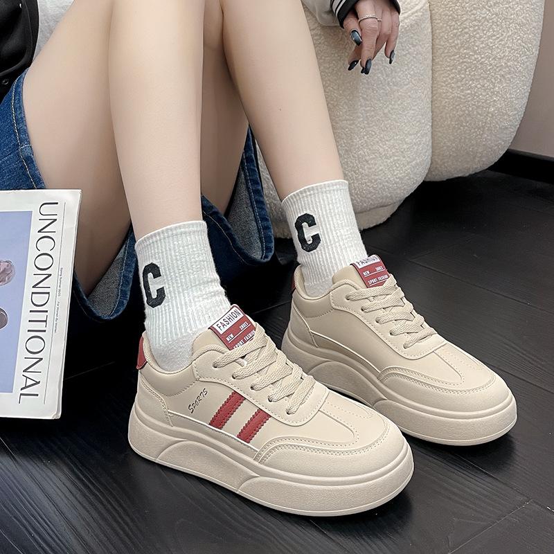 Spring new women's shoes student casual board shoes versatile ins platform single shoes women
