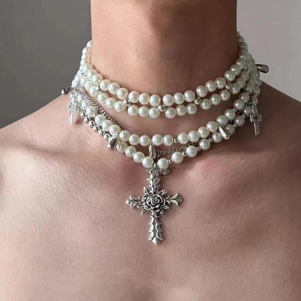 Punk Style Hip-Hop Choker Necklace for Men - High-End Clavicle Chain, Y2K Subculture Jewelry, Sweet & Cool Collar