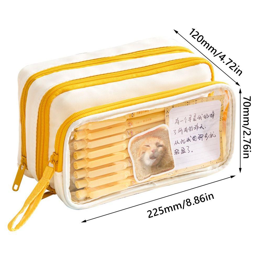 Large Opening Design Pencil Case Large Capacity Stationery Organizer Pen Box  School Office