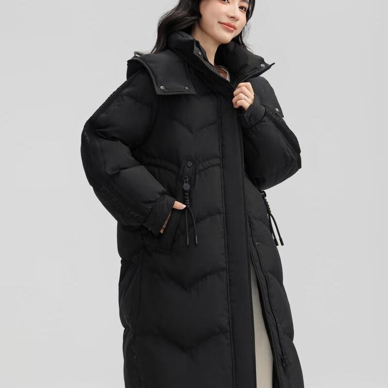 

Yaya Women s Long Hooded Winter Down Parka S-L