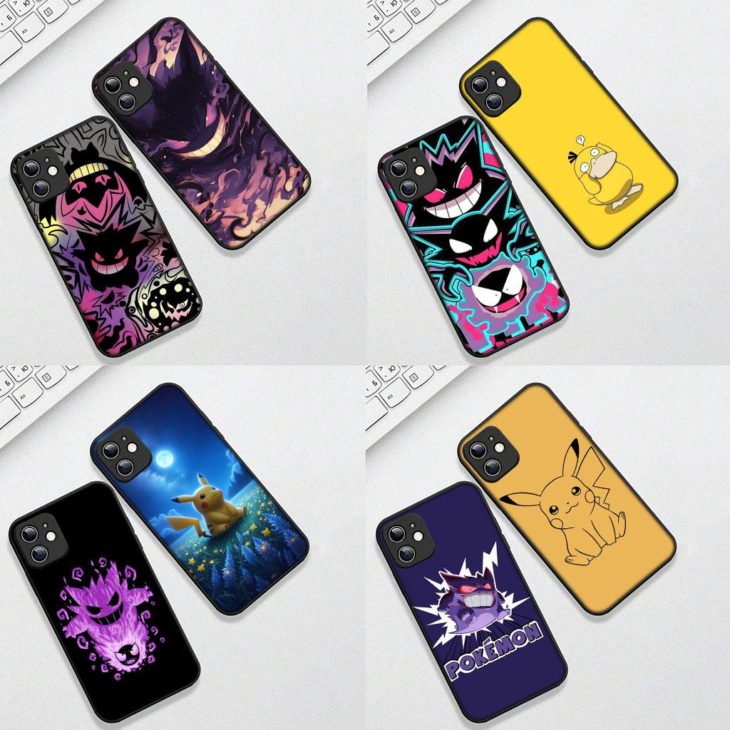 Soft Cover for Samsung Galaxy S25 S24 S23 FE Plus Ultra S7 Edge A16 A15 5G s25+ Coque Phone Case P-Pokemons GO Gengar P-Pikachus