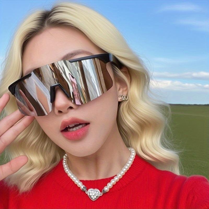 1/2 Pieces Smart Casual Large Frame Fashion Glasses for Men Women Trendy Eyewear