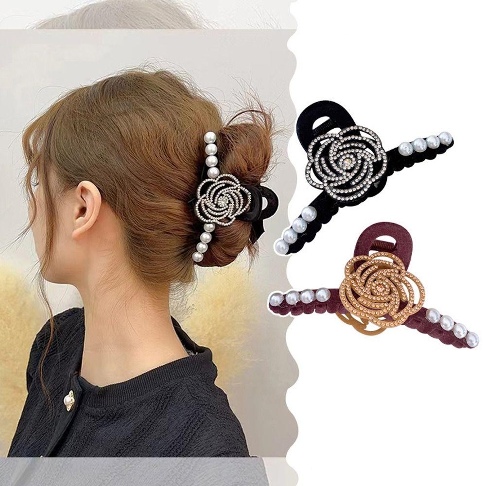 

Модные аксессуары для женщин, женские жемчужные заколки для волос, заколка для волос «Акула», заколка для волос «Камелия», нежная шпилька