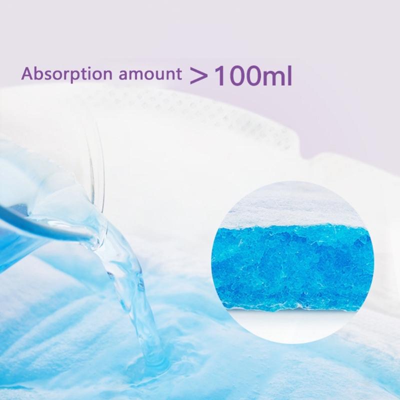 100 unidades Almofadas de Amamentação Macias e Respiráveis Uso Único Forros de Lactação à Prova de Vazamentos para Cuidados Maternos Pós-parto