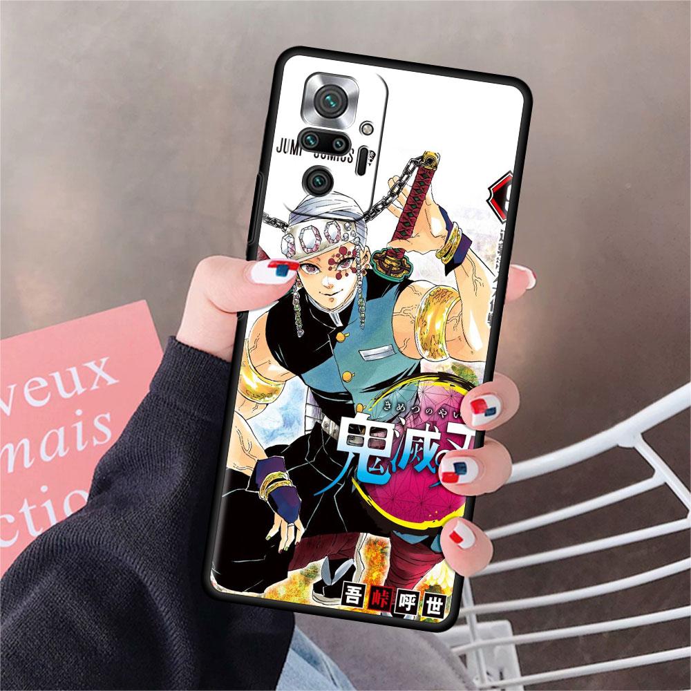 

Чехол для Xiaomi Redmi Note 10 9 11 Pro Мягкий чехол для телефона 10S 9S K40 8 9A 9C 9T 7 10C 8T Силиконовый чехол Demon Slayer Аниме Чехол Redmi K40