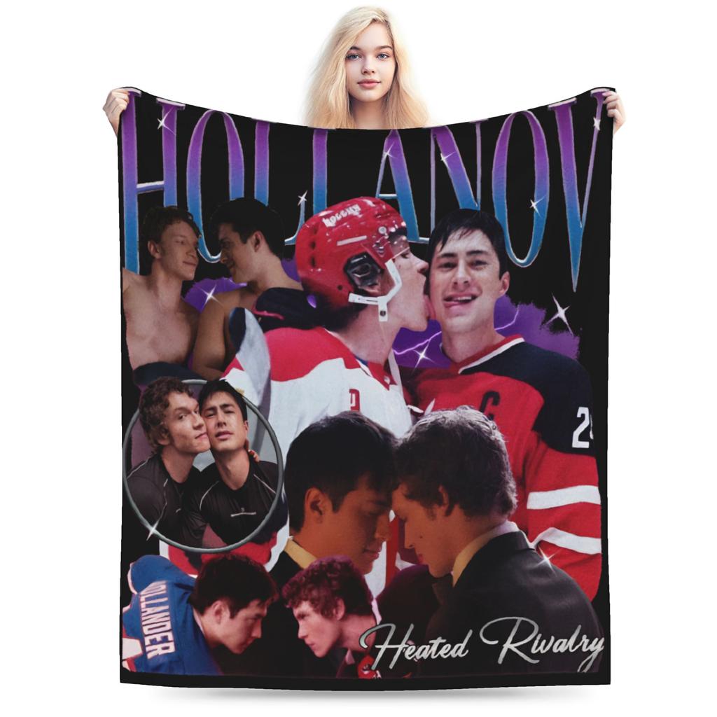 Warm Cozy Blanket Travel Office Ilya Shane Hockey Romance Heated Rivalry Throw Blanket Print Bedspread For Home Decor