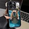 Handyhülle für iPhone 17 Air 16E 15 16 Pro Max Tier Capybara Niedliche Hülle 14 Plus 13 12 Mini Weiche Schale Silikon Fundas