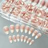 150Pcs/Box Glossy Finish Press On Nails Gradient Design Full Cover Nails False Nails  For Women
