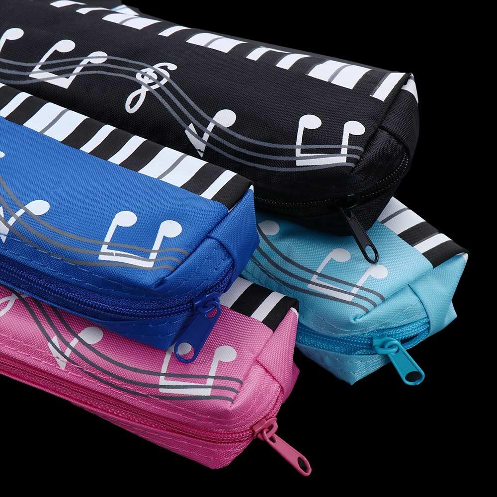 Layer Musical Note Piano Pouch Piano Note Pencil Bag Student Pencil Case Musical Pencil Cases