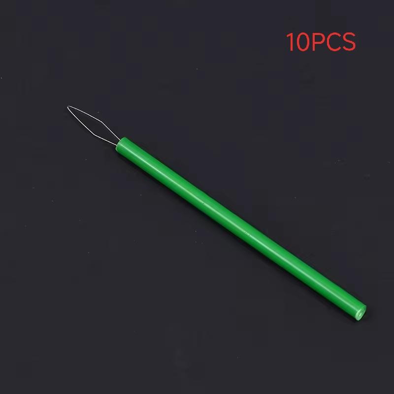 Colorful Extended Needle Threader, Long Handle Sewing Tool for Easy Needle Threading