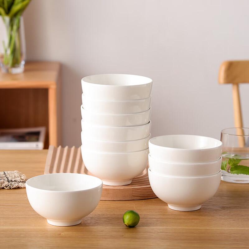 4,5-Zoll Haushalts-Reisschüsseln aus Glas - 10er-Set