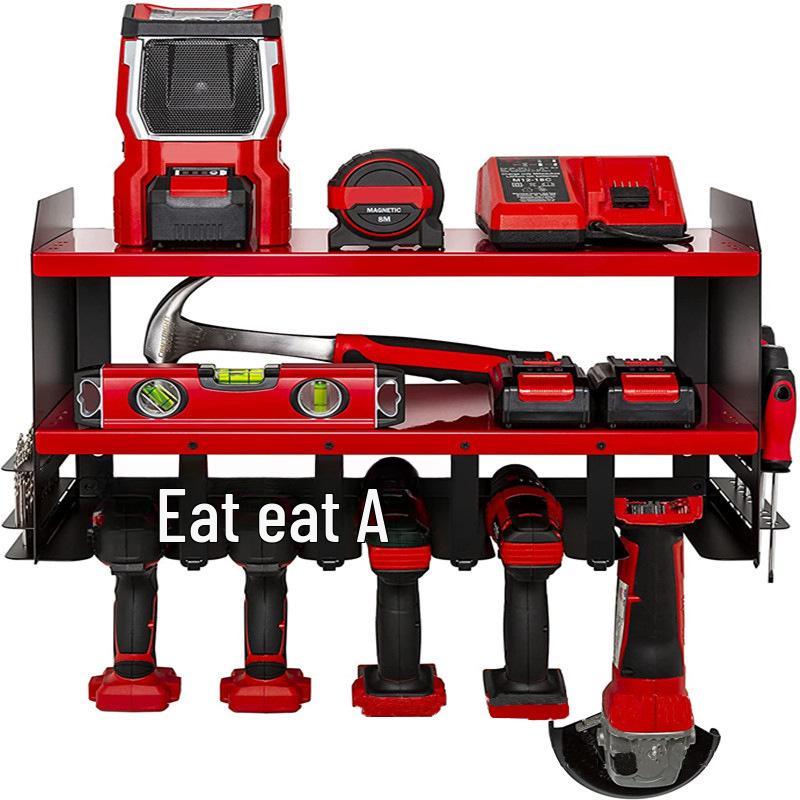Wytrzymały, ścienny stojak do przechowywania narzędzi na wiertarki