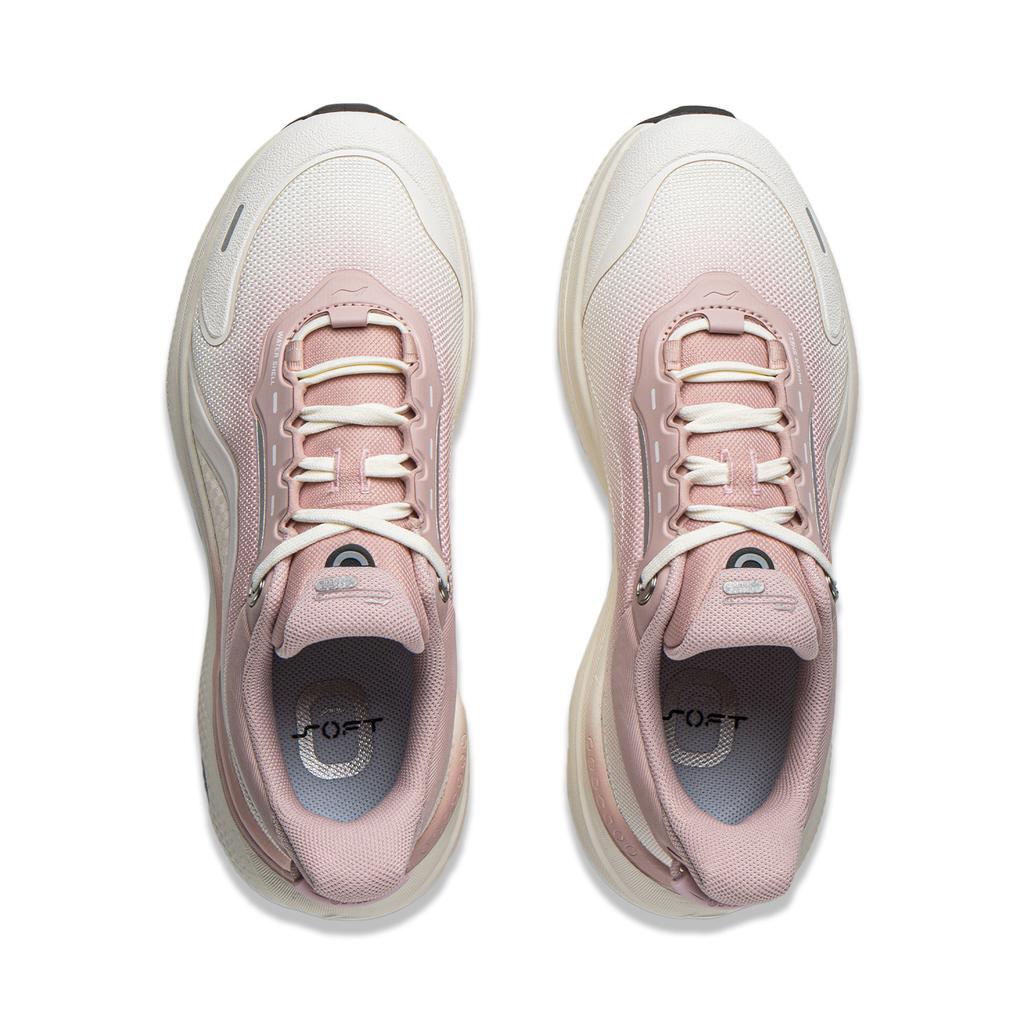 Li Ning SOFT PLUS 2 Cushioning Slip Resistant Abrasion Resistant Height Increasing Low Top Casual Shoes Women's AGLW014-4