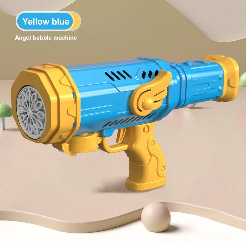 12 Hole Children'S Bubble Gun Outdoor Toys Full Automatic Water Electric Bubble Maker Machine Soap Blowing Toys Game Party Gifts