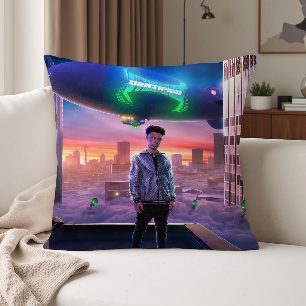 Singer Lil Mmosey Fall City Pillow Case Suitable For Bedrooms Living Rooms Cars Home Decoration