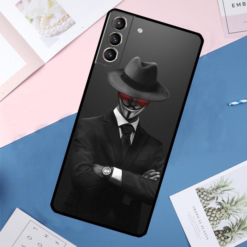 Man Suit Shirt Tie Case For Samsung Galaxy S24 Ultra S21 S22 S23 S25 Ultra S9 S10 Plus S20 FE S25 FE Back Cover