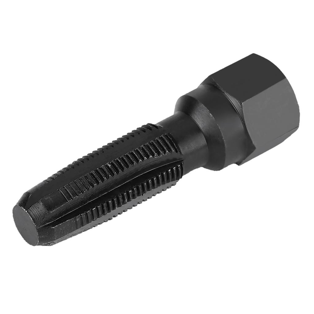 5Pcs Carbon Steel Spark Plug Re Thread Tap Tools with Inserts for 14mm Sparking Plugs Repair