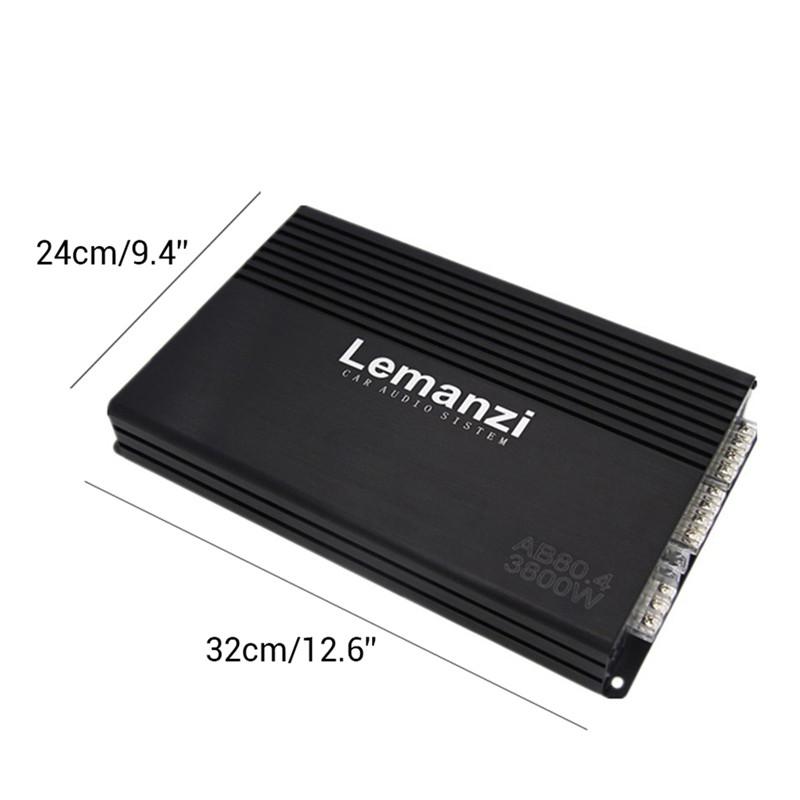 Amplificateur Stéréo Voiture 4 Canaux - Puissant Amp Audio En Aluminium Avec Dissipation Thermique Élevée