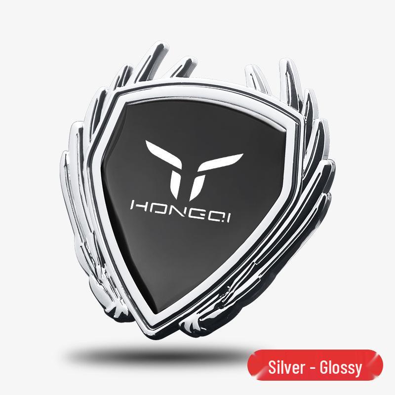 Metal Wing Badge & Decorative Sticker for Hongqi Tiangong 05/06/08 EH7 Car