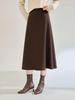 Soft & Smooth Wool-Blend A-line High-Waisted Skirt - Autumn/Winter Collection