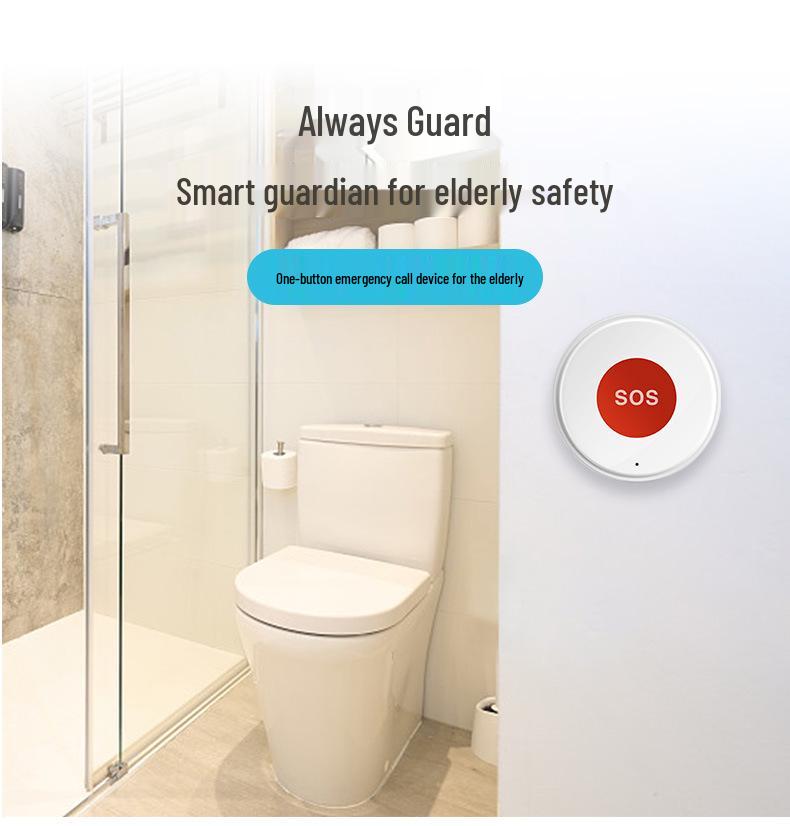 Graffiti WiFi SOS Button: One-Touch Help & Smart Home Alerts Via Tuya App