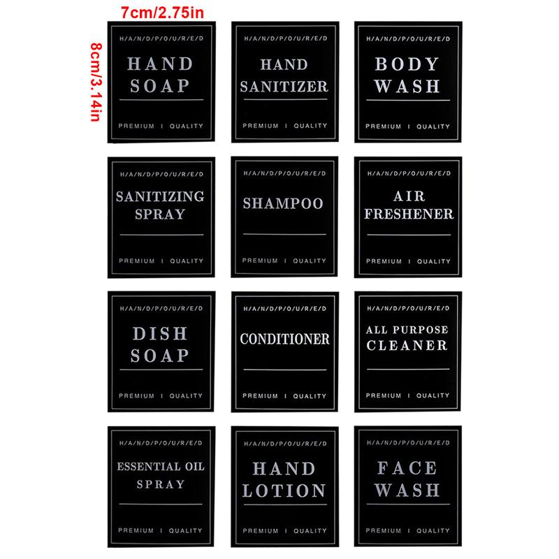 

Этикетки для ванной комнаты, набор наклеек, гель для душа, кондиционер, этикетка на бутылку, съемная водонепроницаемая этикетка для лосьона для мытья тела, наклейка