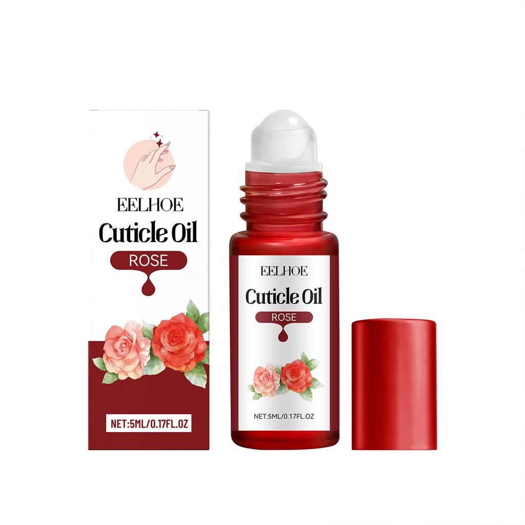 EELHOE Rose Plant Essence Oil Moisturizes the nail surface Gentle and suitable for daily use Portable and shiny smooth care oil
