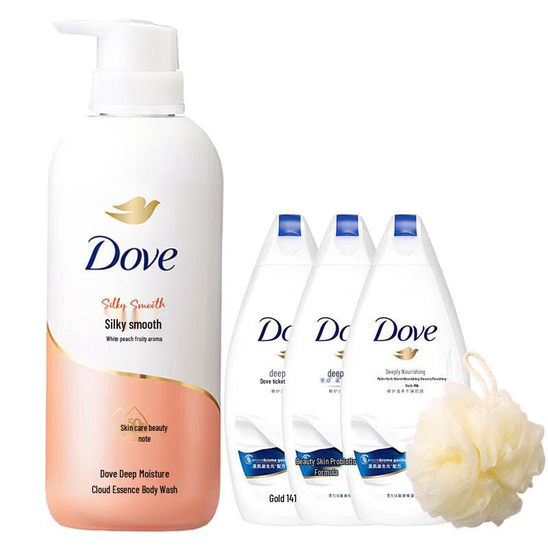 

Dove White Peach Scented Silky Smooth Body Wash Value Pack