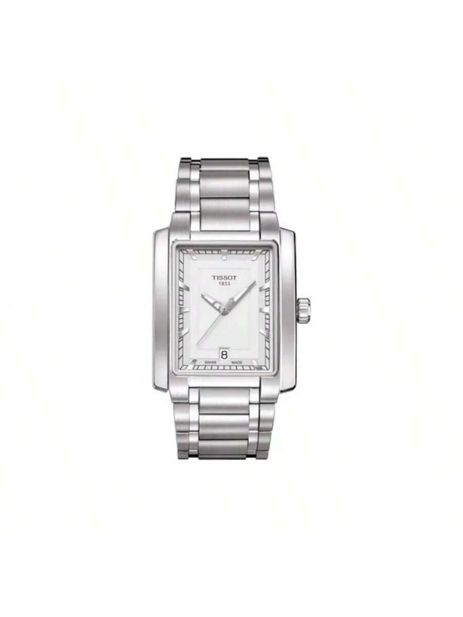 Tissot women s quartz watch, 100m water-resistant, stainless steel strap T061.310.11.031.00 белый