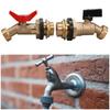 IBC Tote Tank Fittings 3/4'' Leakproof Brass Hose Valve Faucet for Ton Bucket Garden Hose Connection Garden Irrigation Outdoor