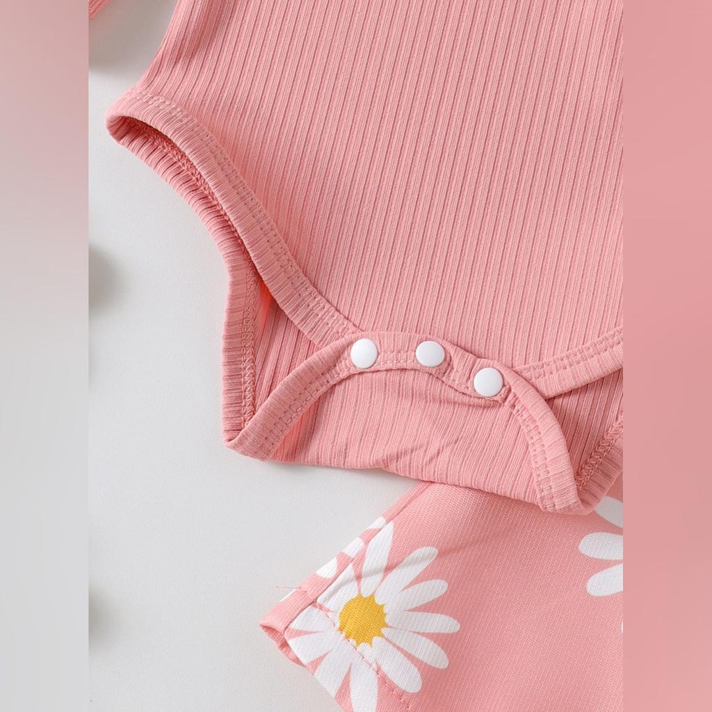 Infant Toddler Long-Sleeve Romper & Skirt Set