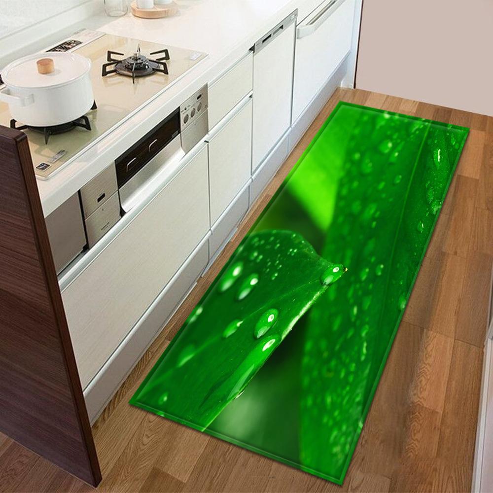 Kitchen floor mat entrance door mat bedroom long carpet corridor bathroom non-slip floor children's carpet