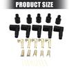 Heavy Duty Ignition Coil Rubber Boots Terminals Kit Anti Vibration Wear Resistant for 6 To 10mm Spark Plugs Cables