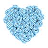 50PCS Multi-Color Round Button Plaid Button Love Scrapbooking for Wedding Decor Sewing Accessories