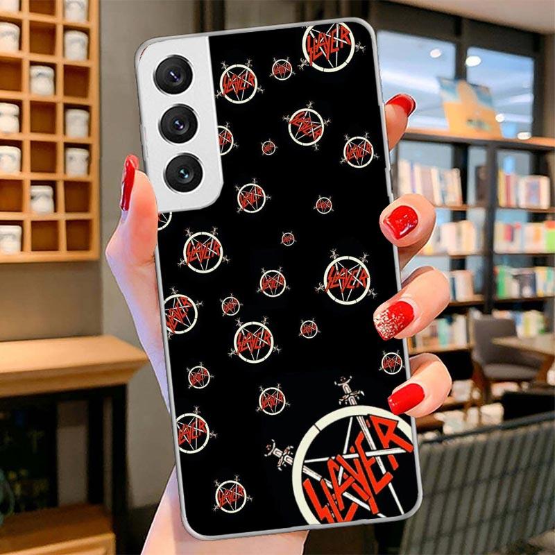 Slayer Heavy Metal Rock Band Cover Phone Case For Samsung Galaxy S26 S25 Edge S24 Ultra S23 S22 Plus S21 S20 FE Soft Fundas Shel
