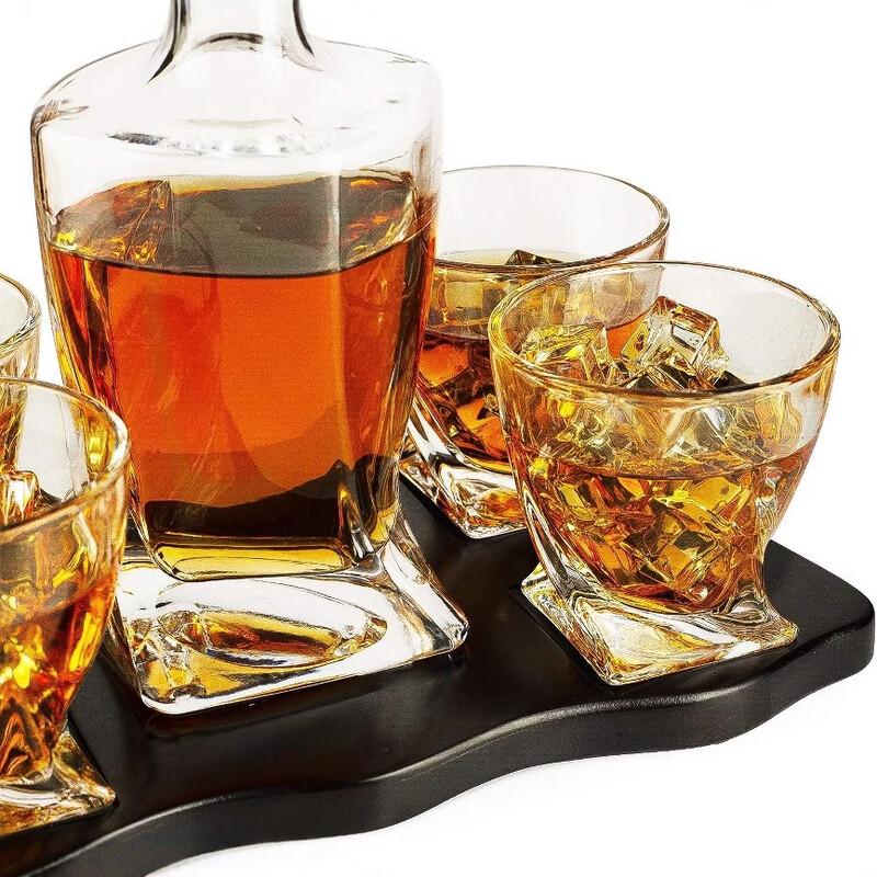 Kristallglas Spritkaraff Set
