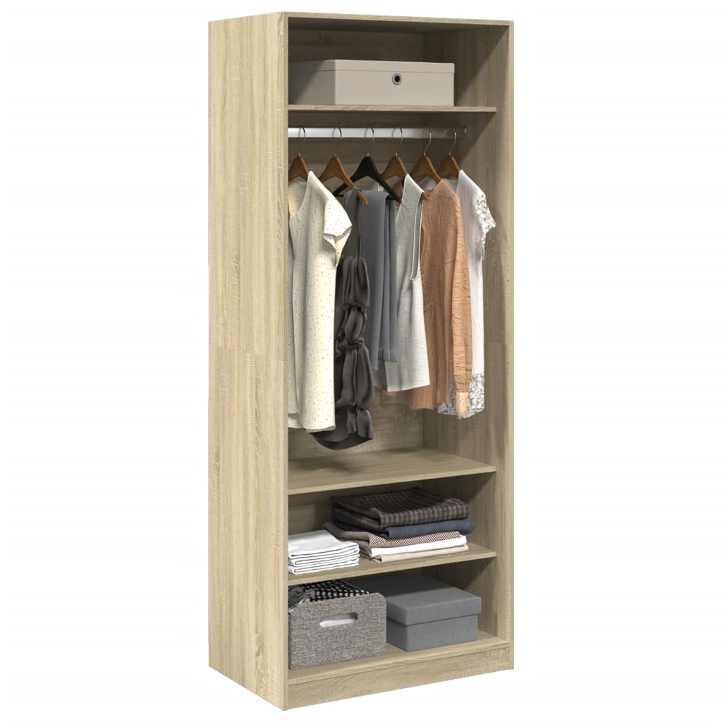 Wardrobe Sonoma Oak 80 x 50 x 200 cm Particleboard