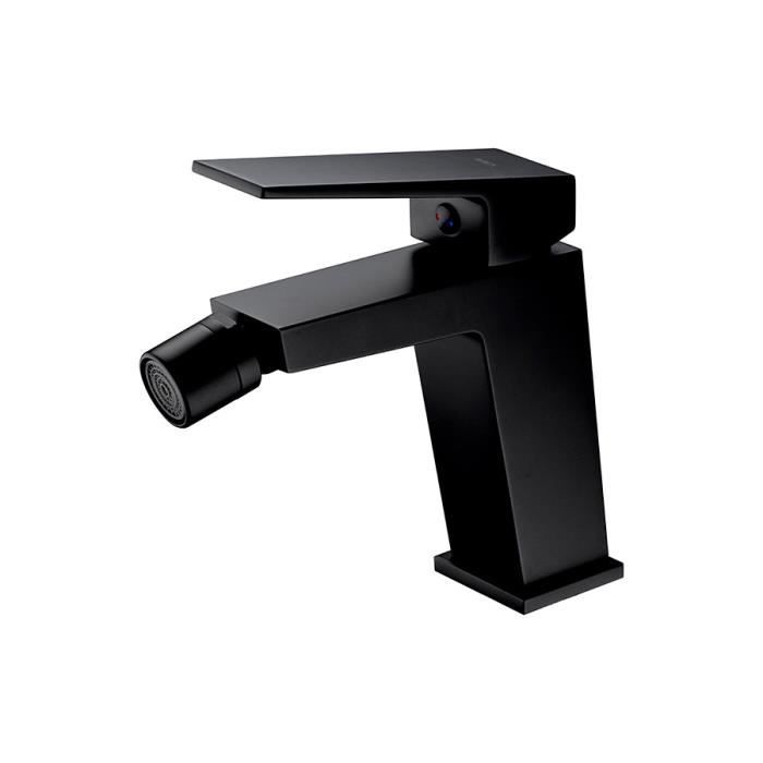 Mitigeur De Bidet - IMEX - Série Art - Laiton Noir Mat - Cartouche Céramique 25 Mm - Flexes 3/8