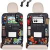 2 Pack Backseat Organizer, Storage Organizer with 12.5 Inch Tablet Holder Tissue