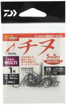 Daiwa Fishhook for Chinu No. 1 D-MAX Ginro Chinu SS Multi