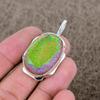 Pink Triplet Opal Gemstone 925 Sterling Silver Jewelry Pendant 1.85" KKG-374