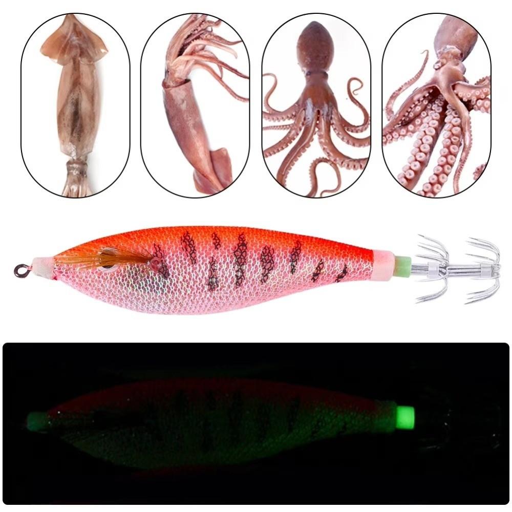 2pcs Luminous Design Hard Bait Lure 11CM-13G Size Wooden Shrimp Bait New Fishing Lure Set For Bass