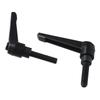 2pcs M8*32 M8 X 32mm Thread Handle Alloy Steel Black Adjustable Clamping Lever Adjustable Male Threaded Stud Knobs Locking